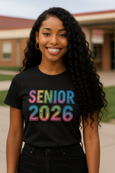 π RAINBOW SENIOR 2026 GRAD TEE β BOLD, BRIGHT, UNFORGETTABLE!