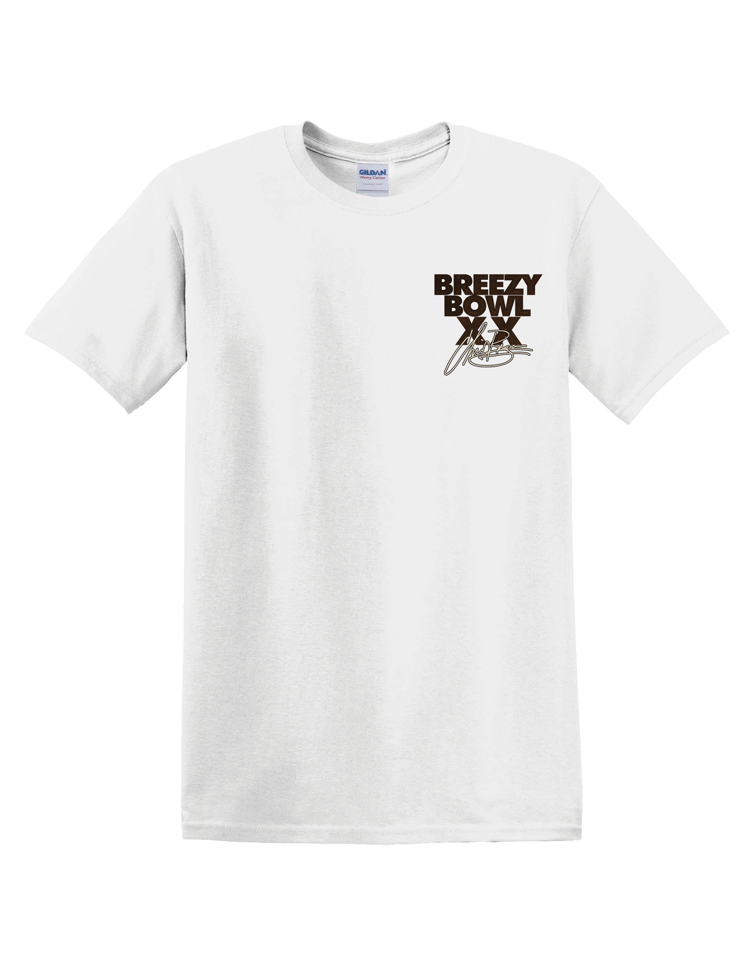 CHRIS BROWN OFFICIAL TOUR T-SHIRT (FRONT LOGO WITH BACK IMAGE)-- LIMITED EDITION