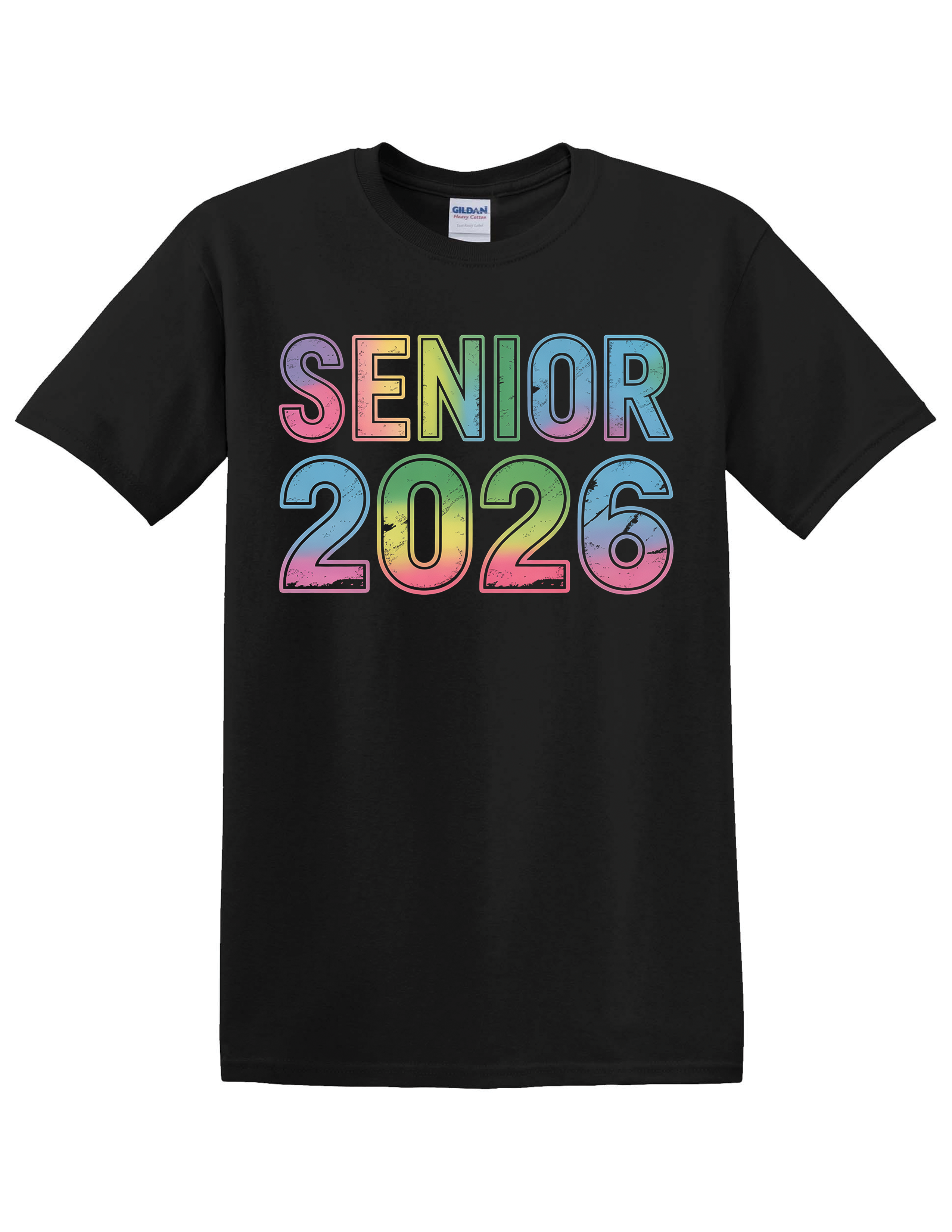 🌈 RAINBOW SENIOR 2026 GRAD TEE – BOLD, BRIGHT, UNFORGETTABLE!