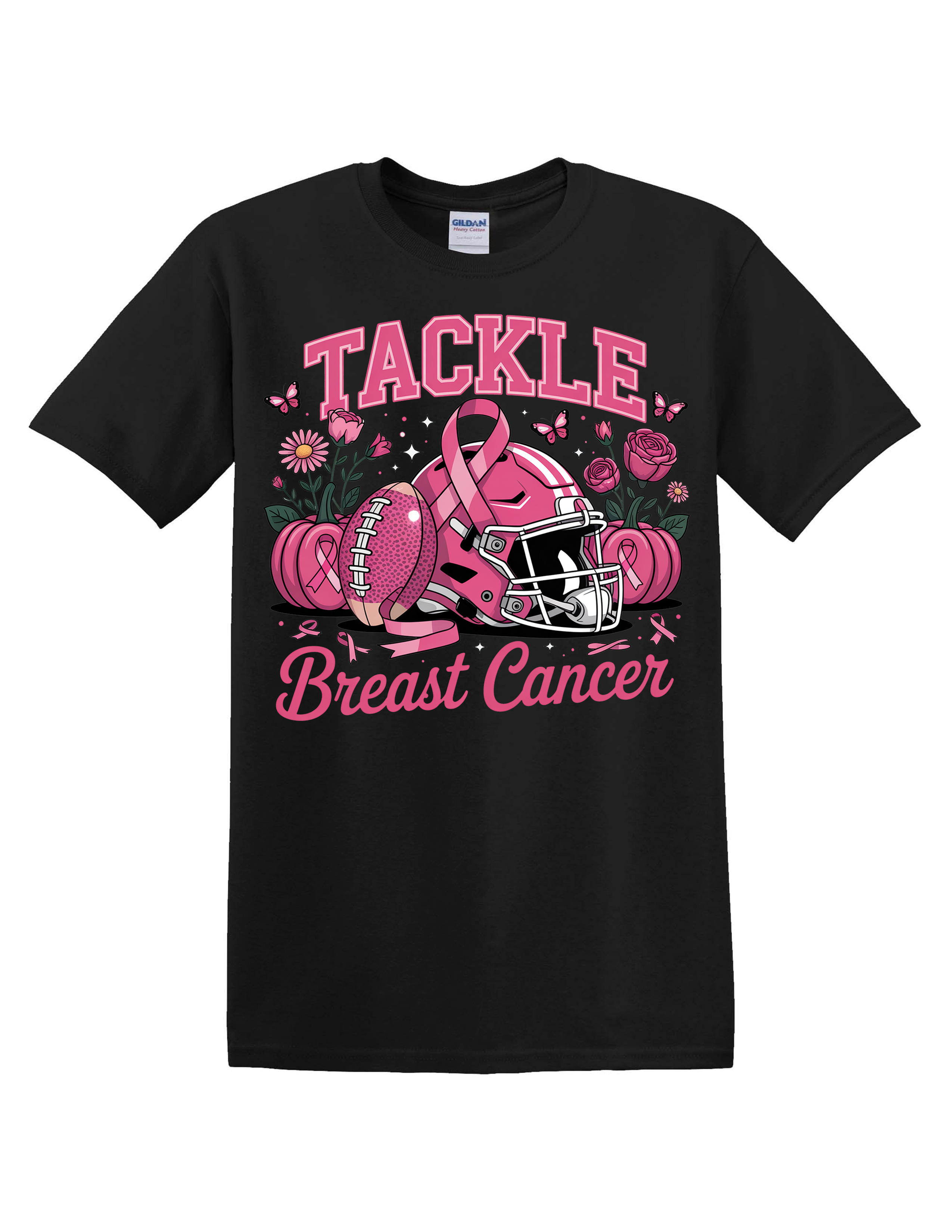 TACKLE BREAST CANCER SHIRT | PINK RIBBON FOOTBALL AWARENESS TEE | BREAST CANCER SUPPORT SHIRT FOR MEN & WOMEN | OCTOBER AWARENESS APPAREL