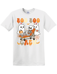 BOO BOO CREW HALLOWEEN NURSE/CNA/MEDICAL STAFF SHIRT