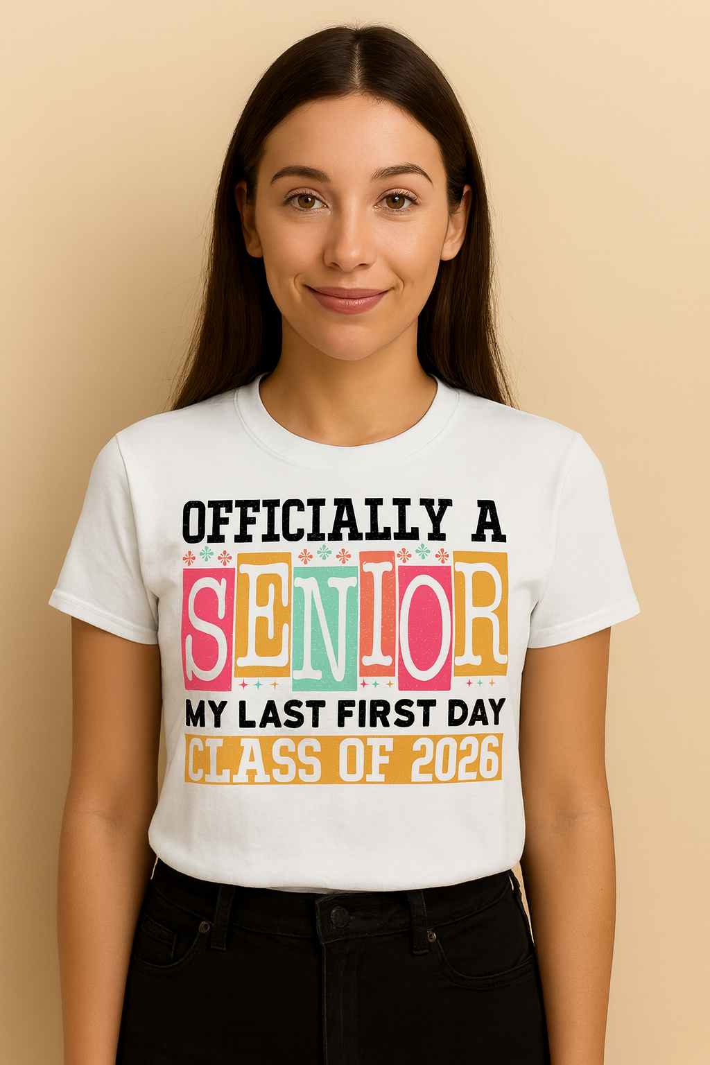 🎓 OFFICIALLY A SENIOR – CLASS OF 2026 GRAD TEE 🎓