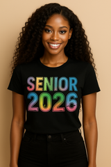 🌈 RAINBOW SENIOR 2026 GRAD TEE – BOLD, BRIGHT, UNFORGETTABLE!