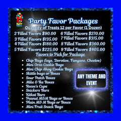 CHOOSE PARTY PACKAGES -FILLED TREATS