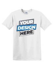 CUSTOMIZE ADULT UNISEX T-SHIRT WITH TEXT WORDING OR UPLOAD A PHOTO