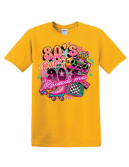"FROM BOOM BOXES TO ROLLER RINKS – 80s/90s THROWBACK SHIRT"
