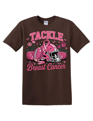 TACKLE BREAST CANCER SHIRT | PINK RIBBON FOOTBALL AWARENESS TEE | BREAST CANCER SUPPORT SHIRT FOR MEN & WOMEN | OCTOBER AWARENESS APPAREL