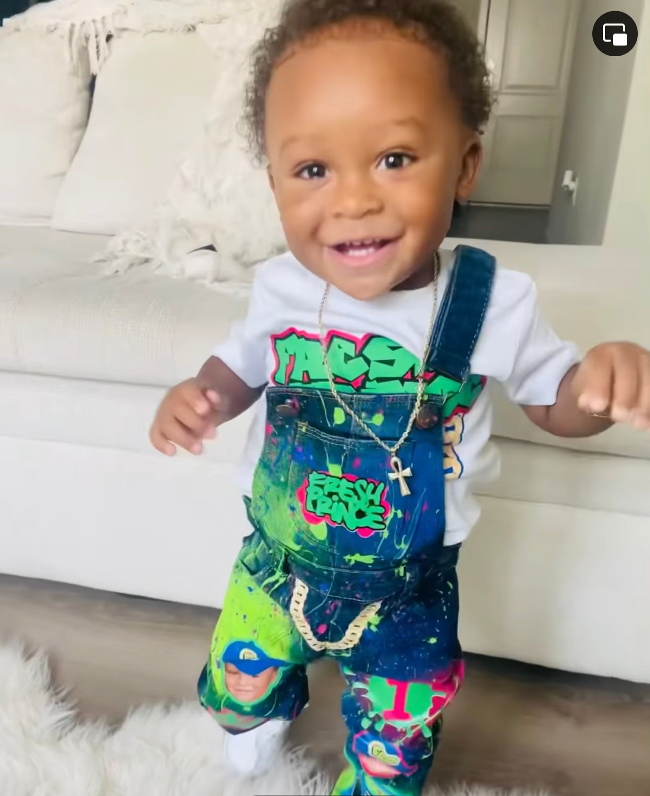 CUSTOMIZE DENIM OVERALL PANTS AND T-SHIRT (PICK YOUR OWN THEME)