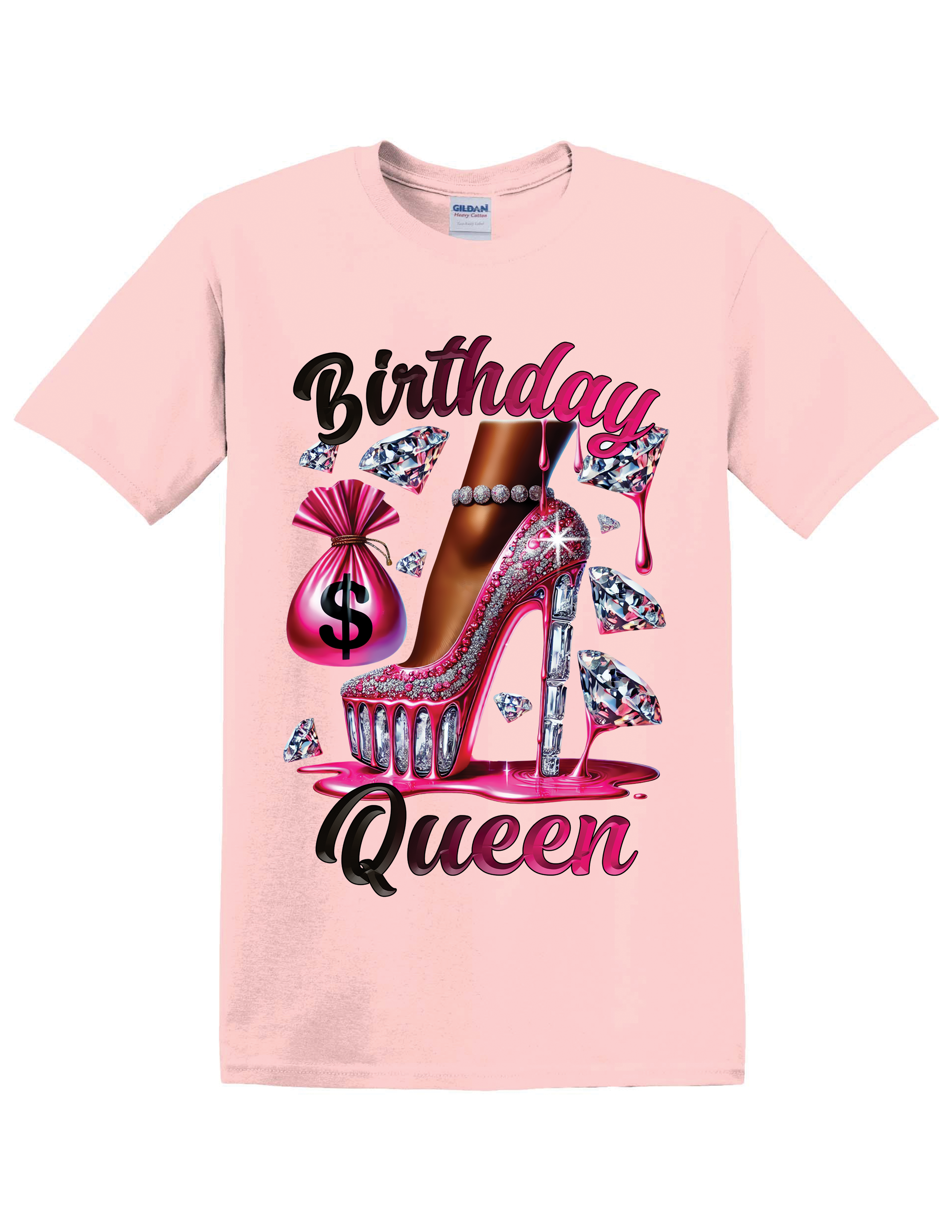 💎 Birthday Queen Bling Tee – For the One Who Shines the Brightest 💎