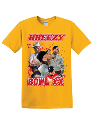 CHIS BROWN TOUR SHIRT--EXCLUSIVE FAN MERCH WITH RED LETTERS