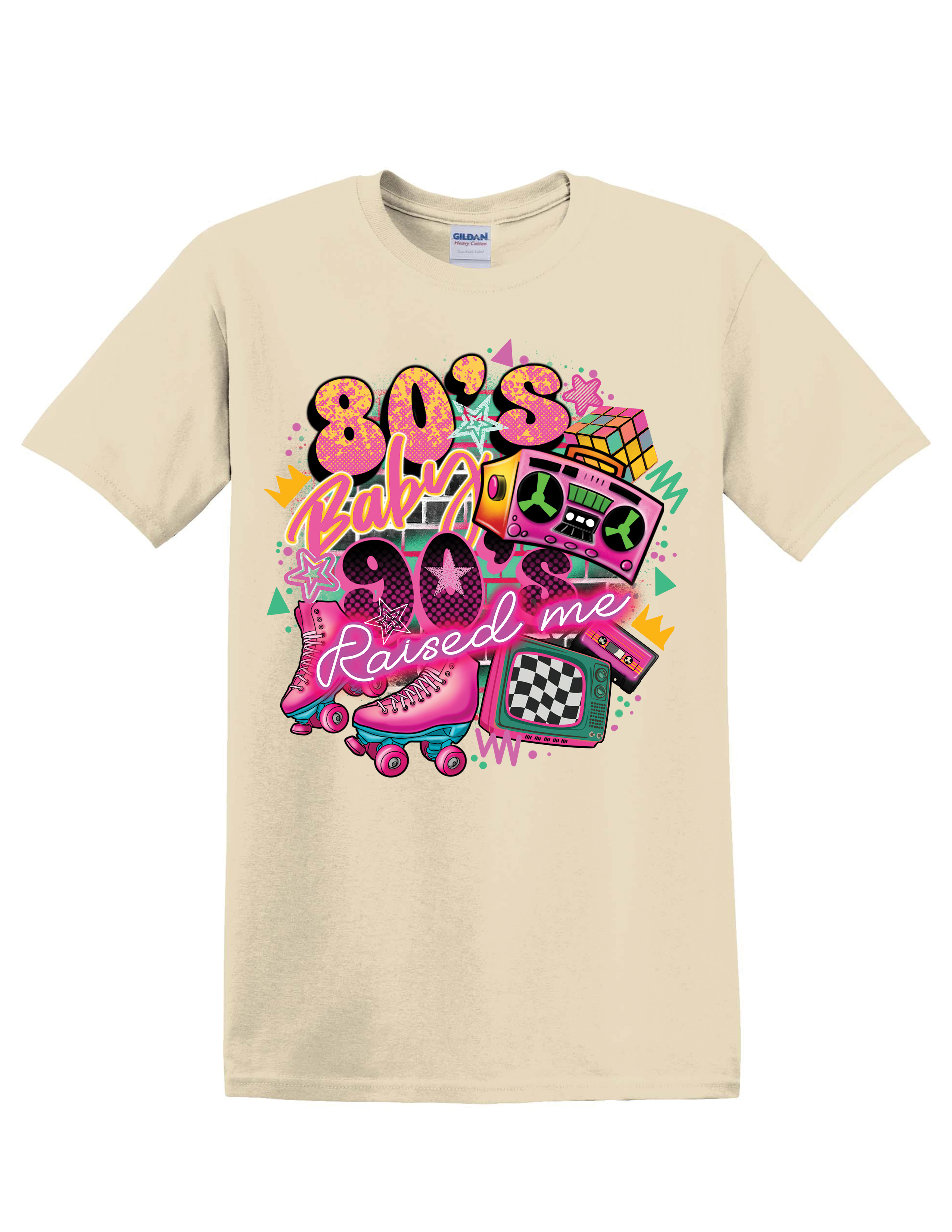"FROM BOOM BOXES TO ROLLER RINKS – 80s/90s THROWBACK SHIRT"