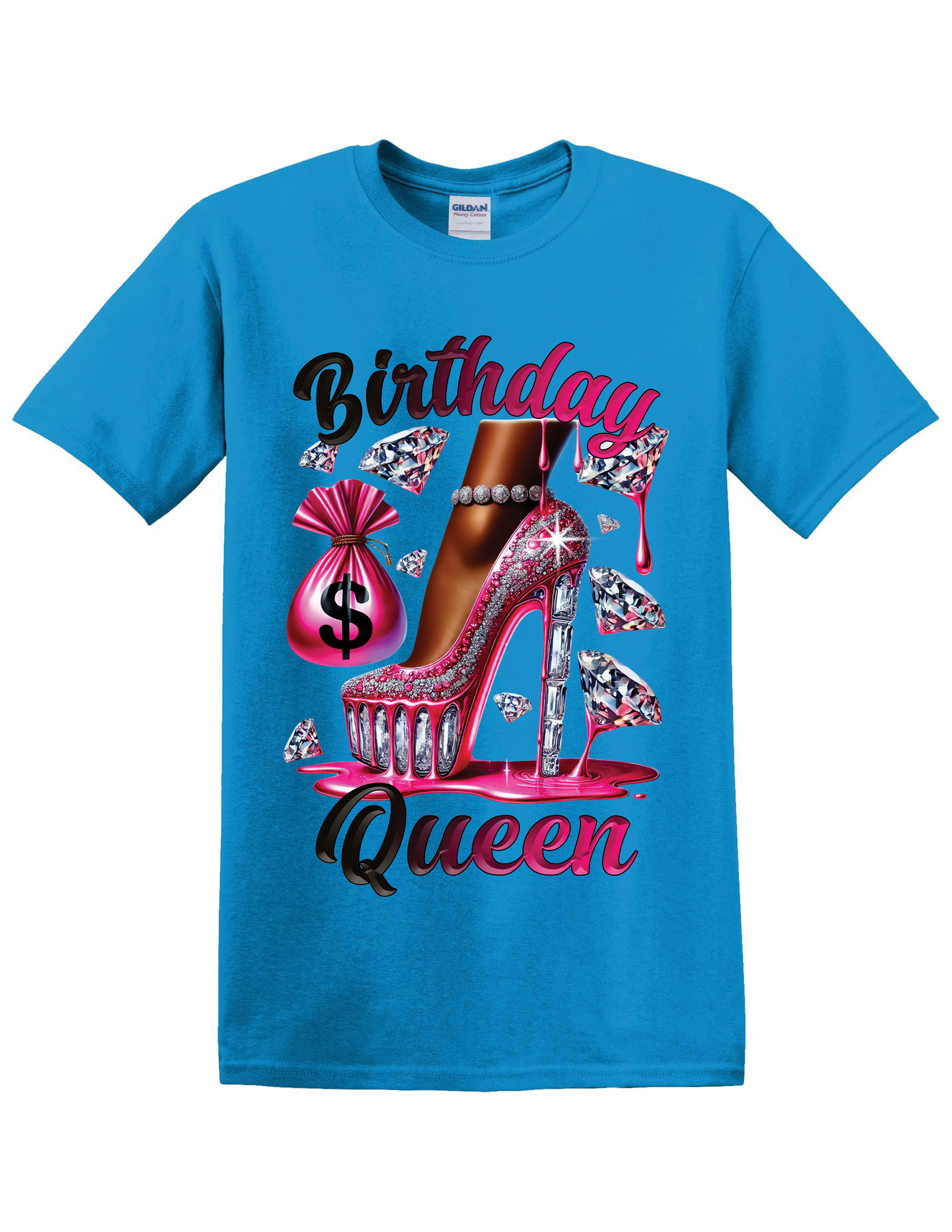 💎 Birthday Queen Bling Tee – For the One Who Shines the Brightest 💎