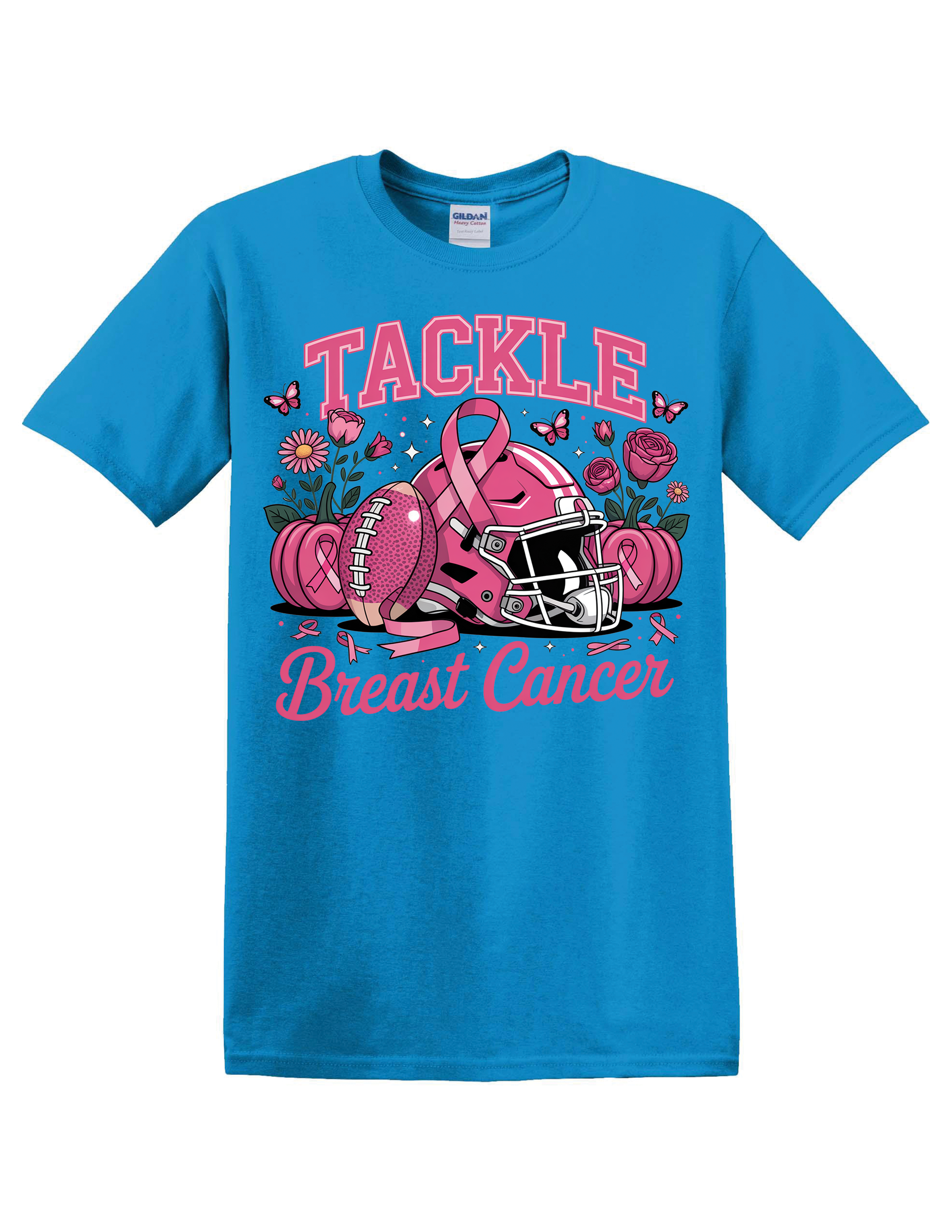 TACKLE BREAST CANCER SHIRT | PINK RIBBON FOOTBALL AWARENESS TEE | BREAST CANCER SUPPORT SHIRT FOR MEN & WOMEN | OCTOBER AWARENESS APPAREL