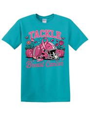 TACKLE BREAST CANCER SHIRT | PINK RIBBON FOOTBALL AWARENESS TEE | BREAST CANCER SUPPORT SHIRT FOR MEN & WOMEN | OCTOBER AWARENESS APPAREL