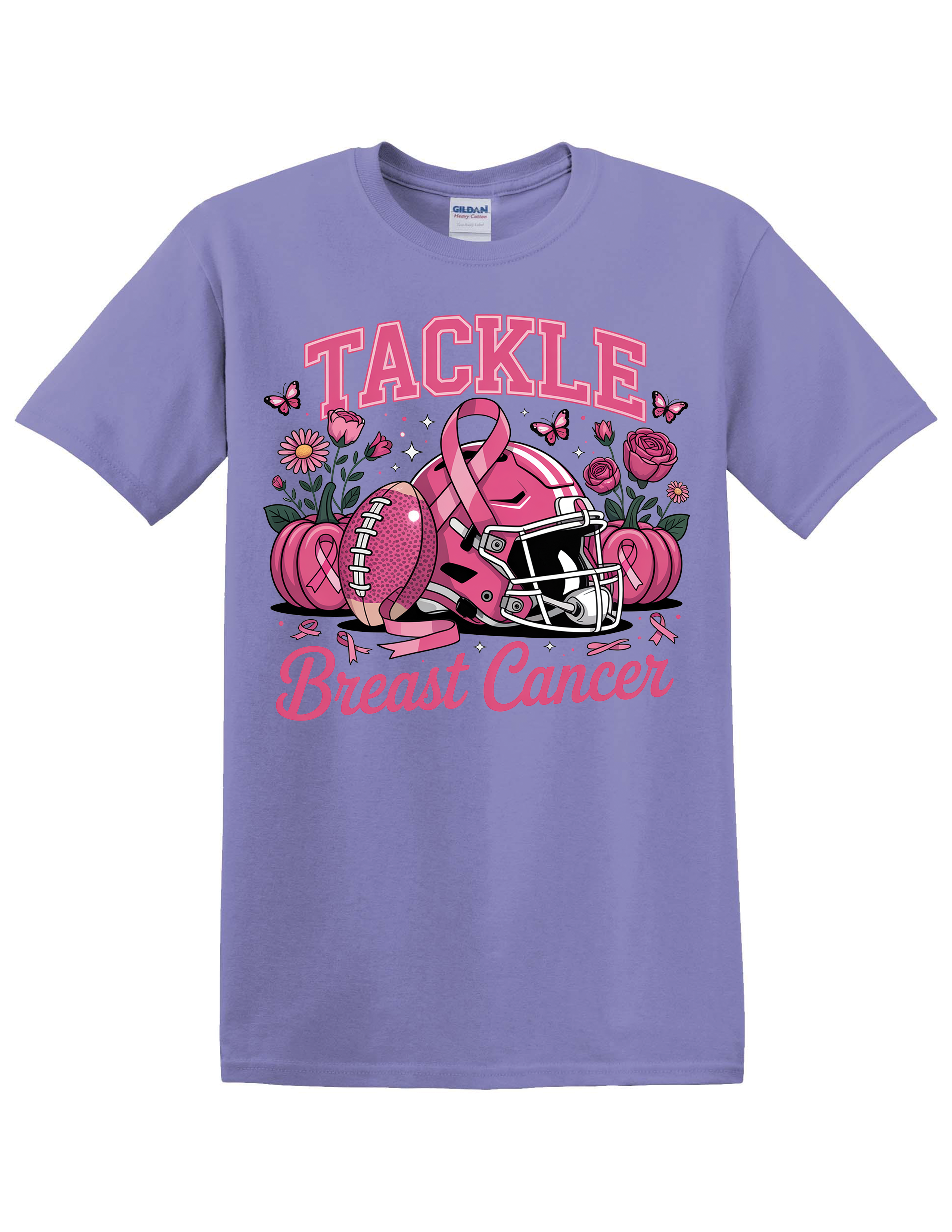 TACKLE BREAST CANCER SHIRT | PINK RIBBON FOOTBALL AWARENESS TEE | BREAST CANCER SUPPORT SHIRT FOR MEN & WOMEN | OCTOBER AWARENESS APPAREL