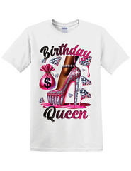 💎 Birthday Queen Bling Tee – For the One Who Shines the Brightest 💎